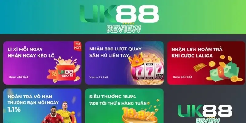 Các chương trình khuyến mãi tại nhà cái