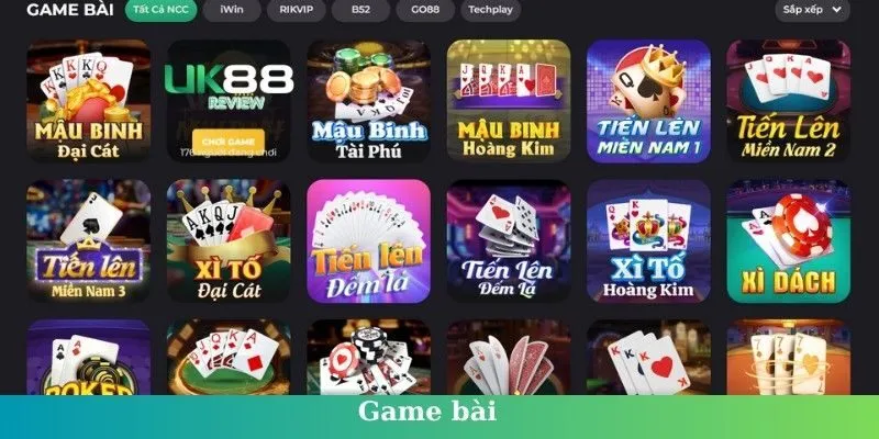 Kho game cá cược đa dạng
