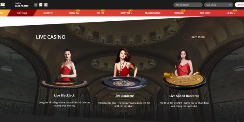 Chơi bài Online hấp dẫn cùng công nghệ livestream
