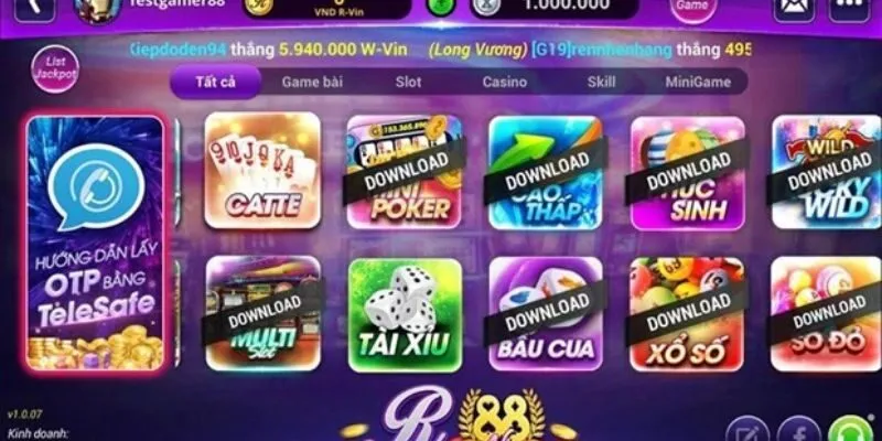 Danh mục game bài